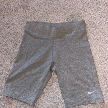 NIKE LEGGINS SHORTS, GREY