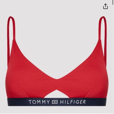 Tommy Hilfiger Bikini Top Bralette RP en rouge
