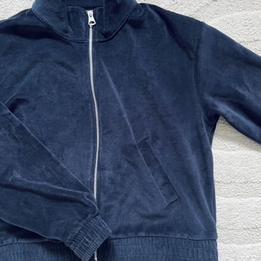 Veste en velours bleu foncé Divded