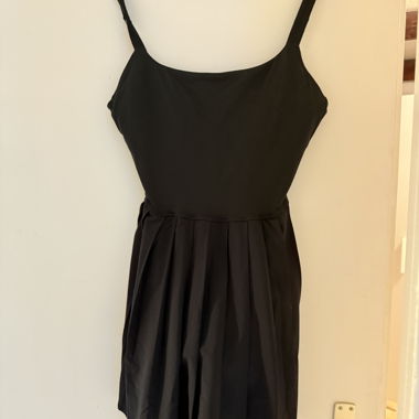 Schwarzes Trägerkleid S