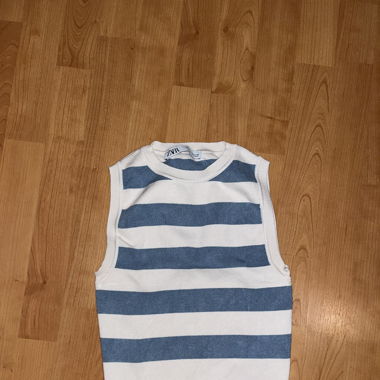 Blue and White top