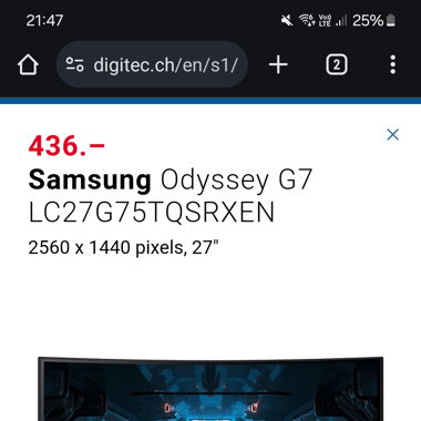 Samsung odyssey g7