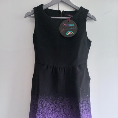 Desigual Kleid Schwarz / Violet