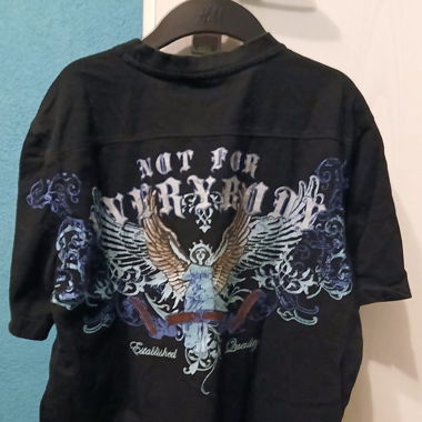 T-shirt noir, imprimé 