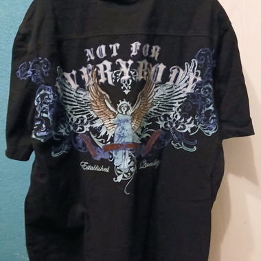 T-shirt noir, imprimé 