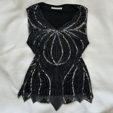 Vintage sequin top