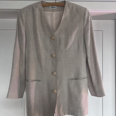Blazer in lino beige s.Oliver