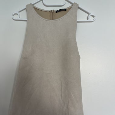 Haut en velours beige de ZARA