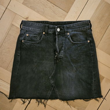 Gonna in denim nera