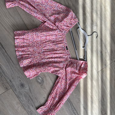 Vero Moda floral blouse pink