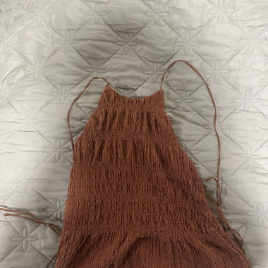 Zara-Halterneck-Top braun