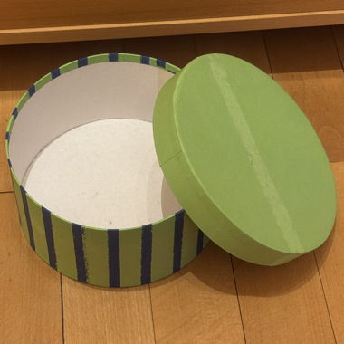 Runde Aufbewahrungsbox grün