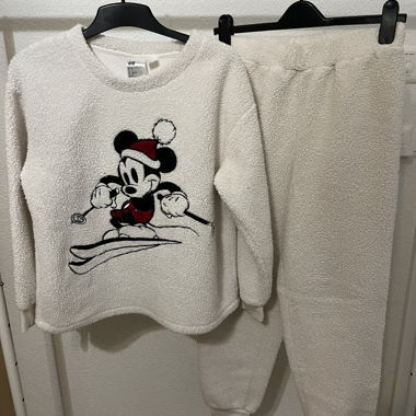 H&M Winterpyjama Mickey Mouse, Grösse S, weich!