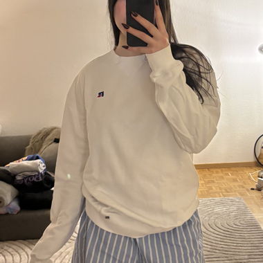 russell athletics sweatshirt white