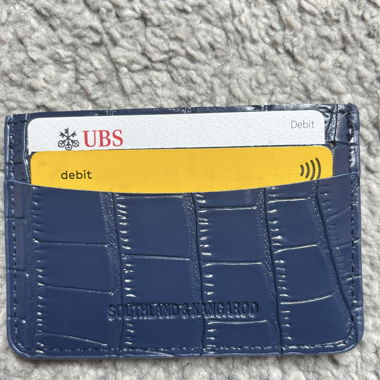 Blue Card Holder