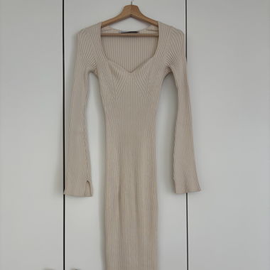 Abito lungo Bershka beige
