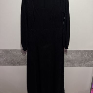 Schwarzes Langarmkleid SHEIN 1XL