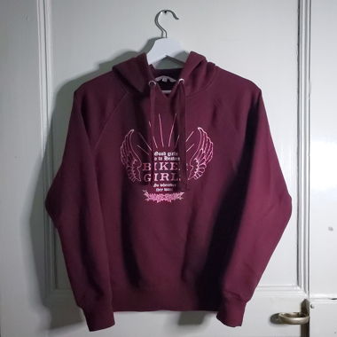 Sweat à capuche bordeau