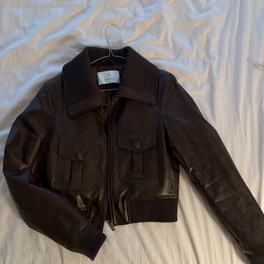 Short brown jacket Stradivarius XS