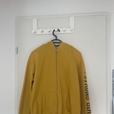 Hoodie mit Reissverschluss - gelb