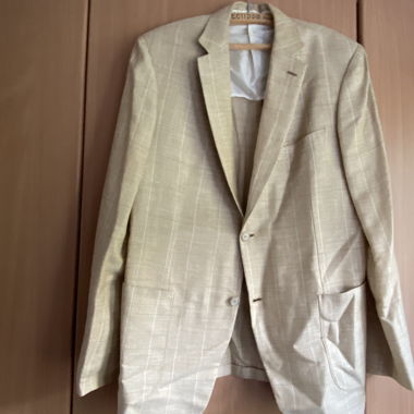 Veste de costume pour homme beige Brioni