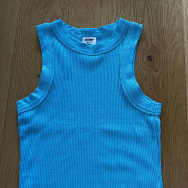 Cotton On Blue Rib Tank Top