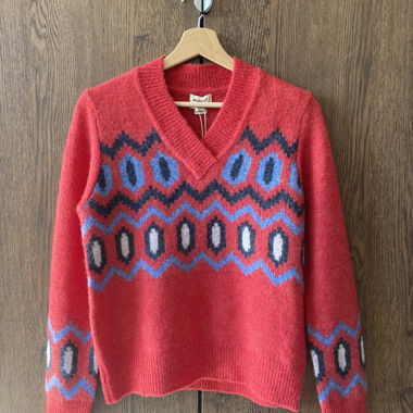 Red wool sweater