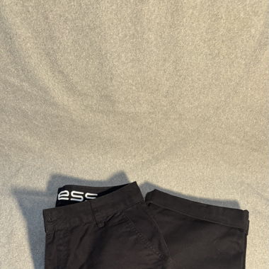 Schwarze Baggy-Jeans