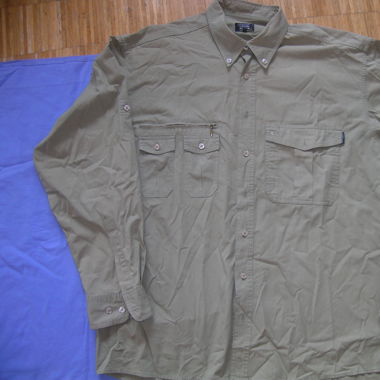 Casual Shirt, Olive, CAMEL, L