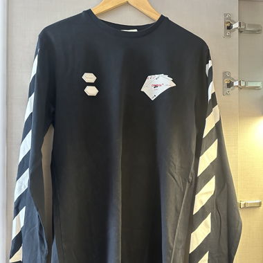 Off-White longsleeves "cards" noir