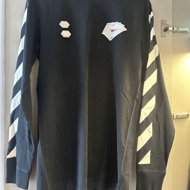 Maglia maniche lunghe Off-White "cards" nera