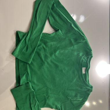 T-shirt manche longue vert 