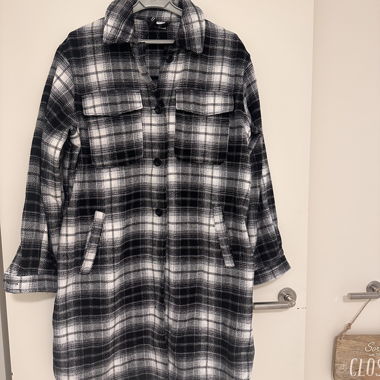 Long transitional jacket size S