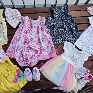Set di abiti e scarpe per bambini, taglia 68