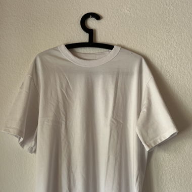 Weisses Basic Baggy T-Shirt