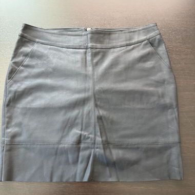 Black Faux-Leather Skirt