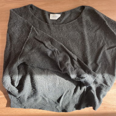Dark green winter sweater