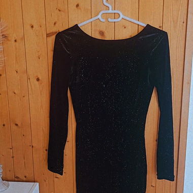 Glitzerkleid rückenfrei
