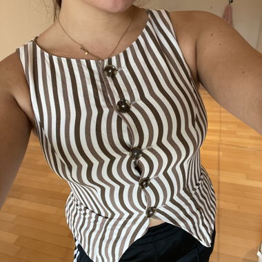 Haut rayé pour femme
