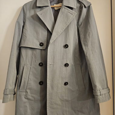 Light blue trench coat