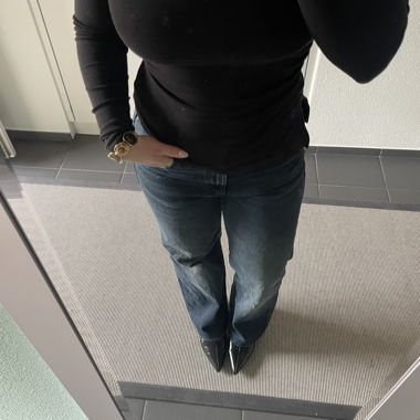 Jeans wideleg blu scuro di Zara