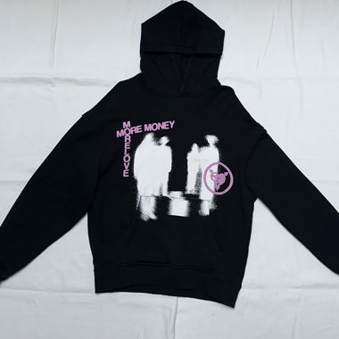 MORE MONEY MORE LOVE Hoodie schwarz