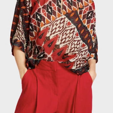 Marc Cain Patterned Blouse 40 Patterned Oversize