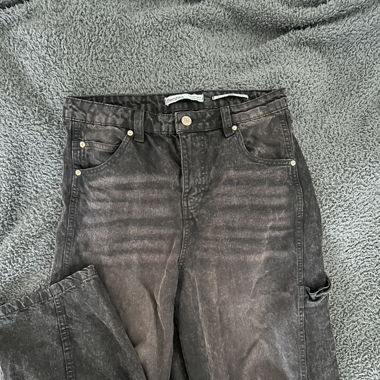 washed-brown Baggy Jeans bershka