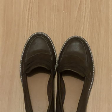 basic brown loafers