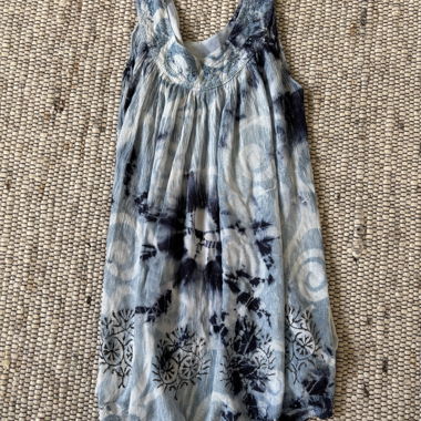 blue cocktail dress