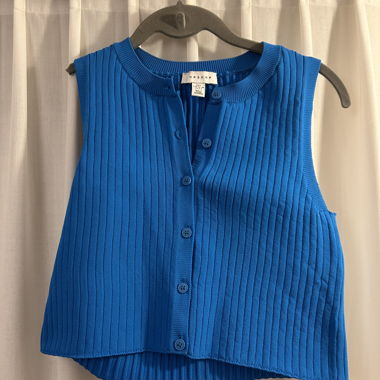 Crop-top bleu/blaues Crop Top