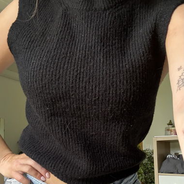 Strickweste schwarz