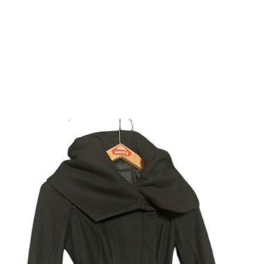 Manteau hiver noir avec capuche 