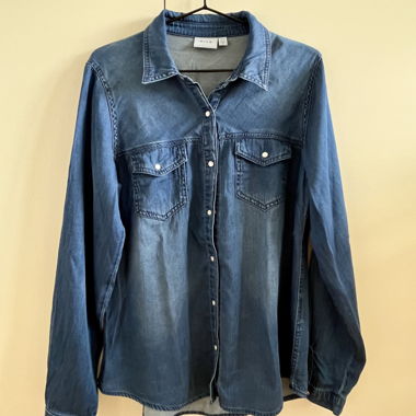 Bluse mit Jeansoptik